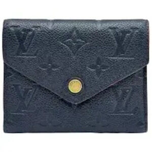 Louis Vuitton Portefeuille Victorine Monogram Empreinte Leather Marine Blue